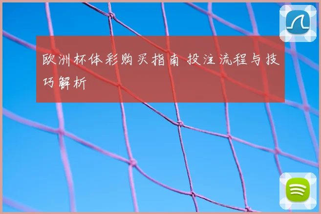 欧洲杯体彩购买指南 投注流程与技巧解析